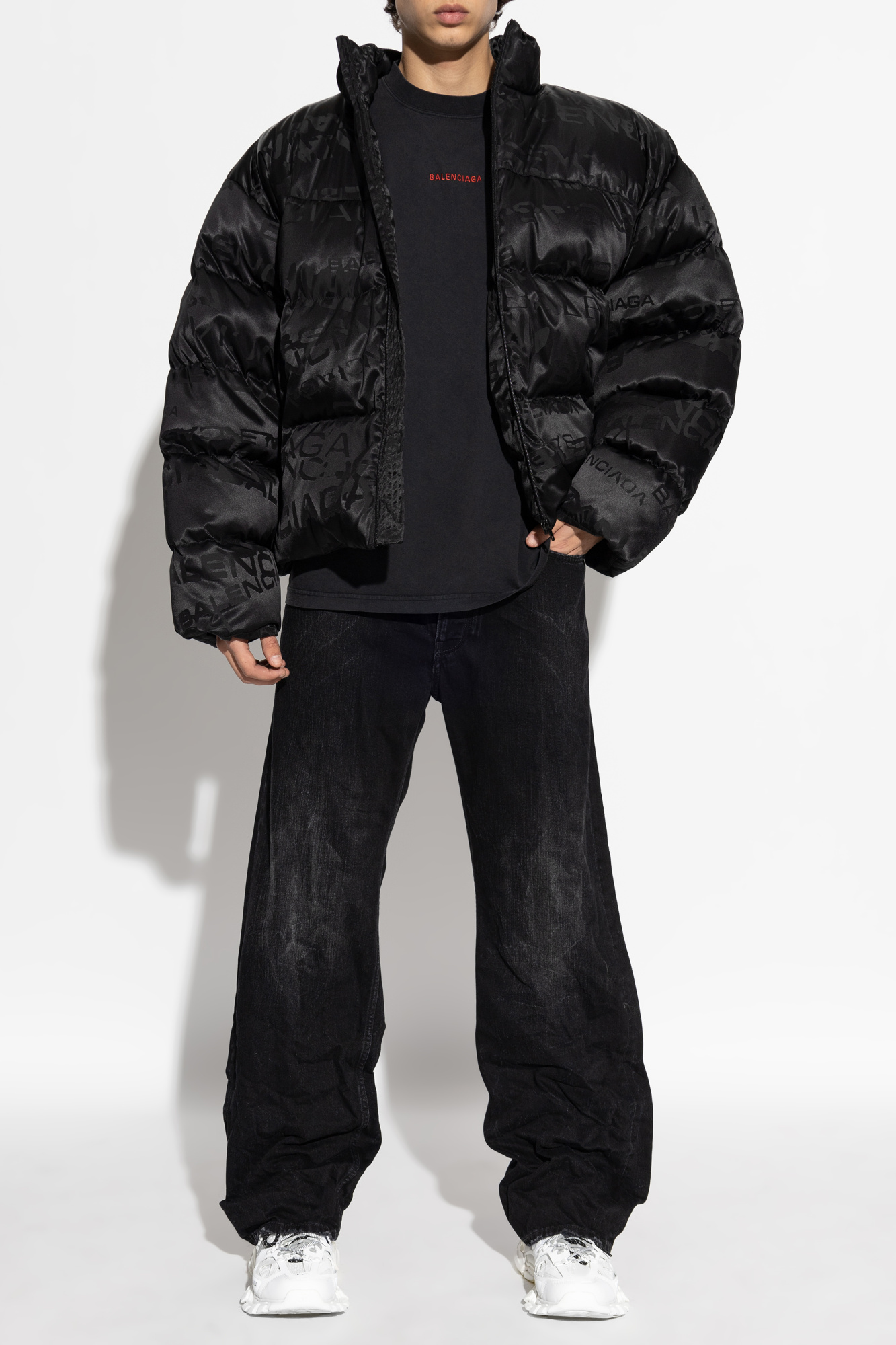 Balenciaga Puffer jacket with logo | Men's | Vitkac
